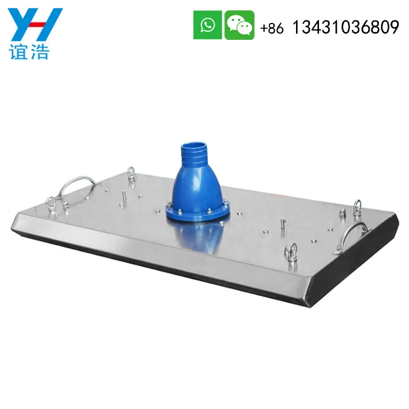 Stainless Steel Swimming Pool Suction Head Vacuum Disc with Check Valve Cleaning Tool 1000x450mm
