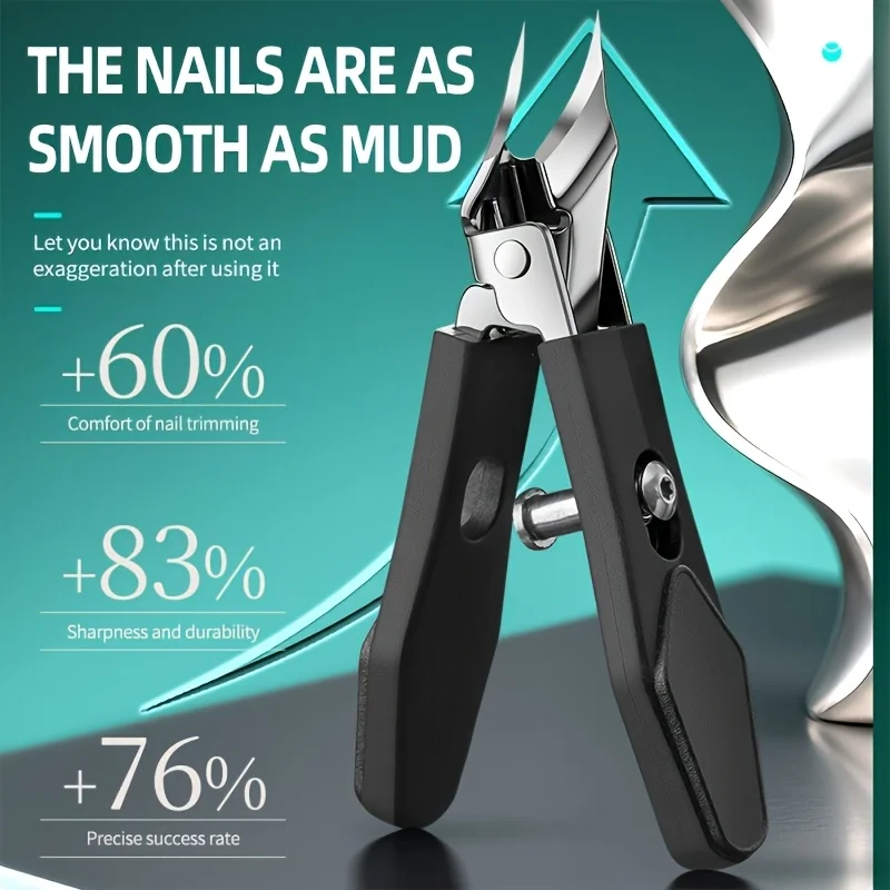 Conjunto de cortador de unhas grosso - 4 em 1 grau podiatra resistente, lâminas de aço inoxidável com alça fácil de segurar, adequado para inwar