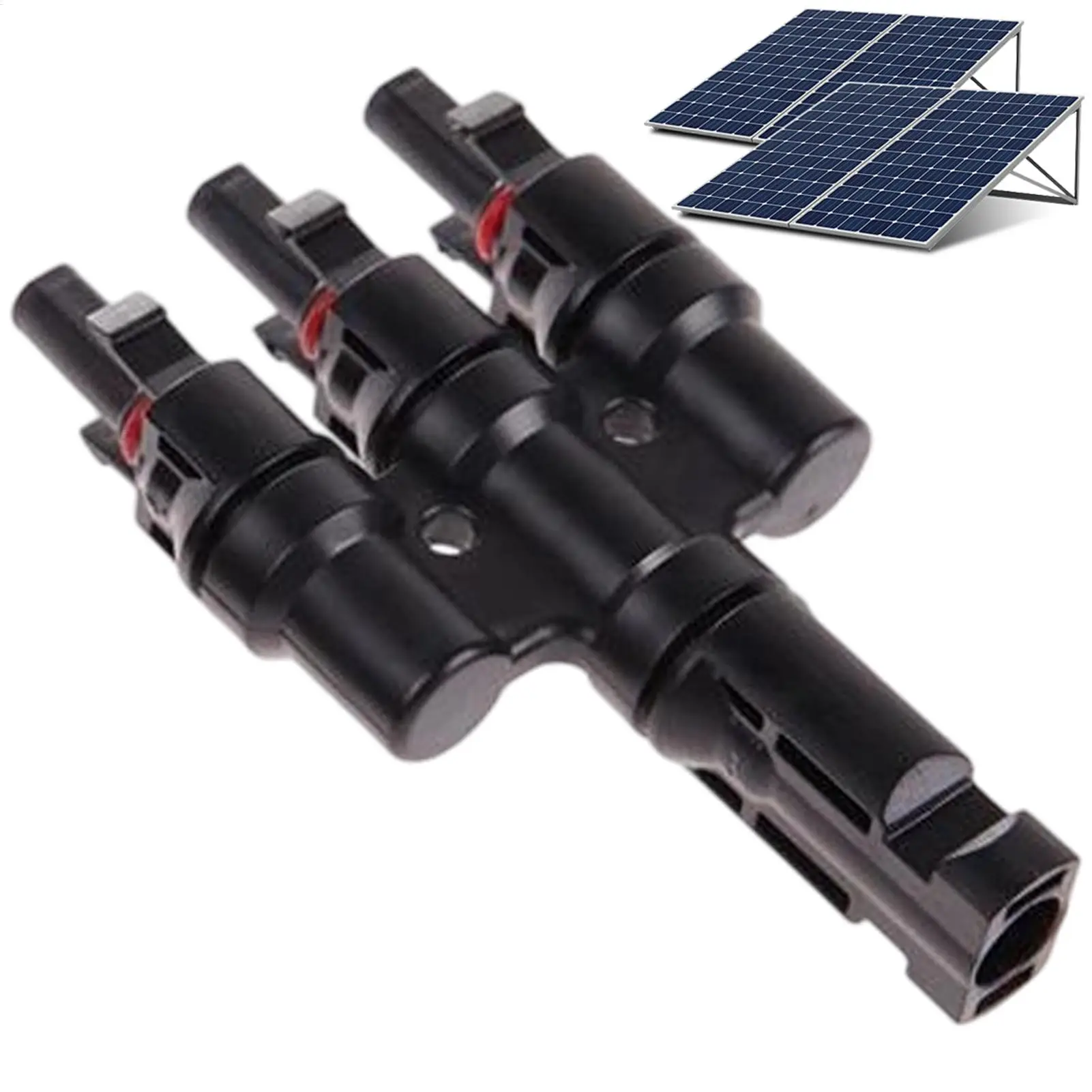 Solar Panel Connector 3 To 1 Waterproof Parallel Connection Splitter Solar Panel Branch Splitter For Home Roof Photovoltaic