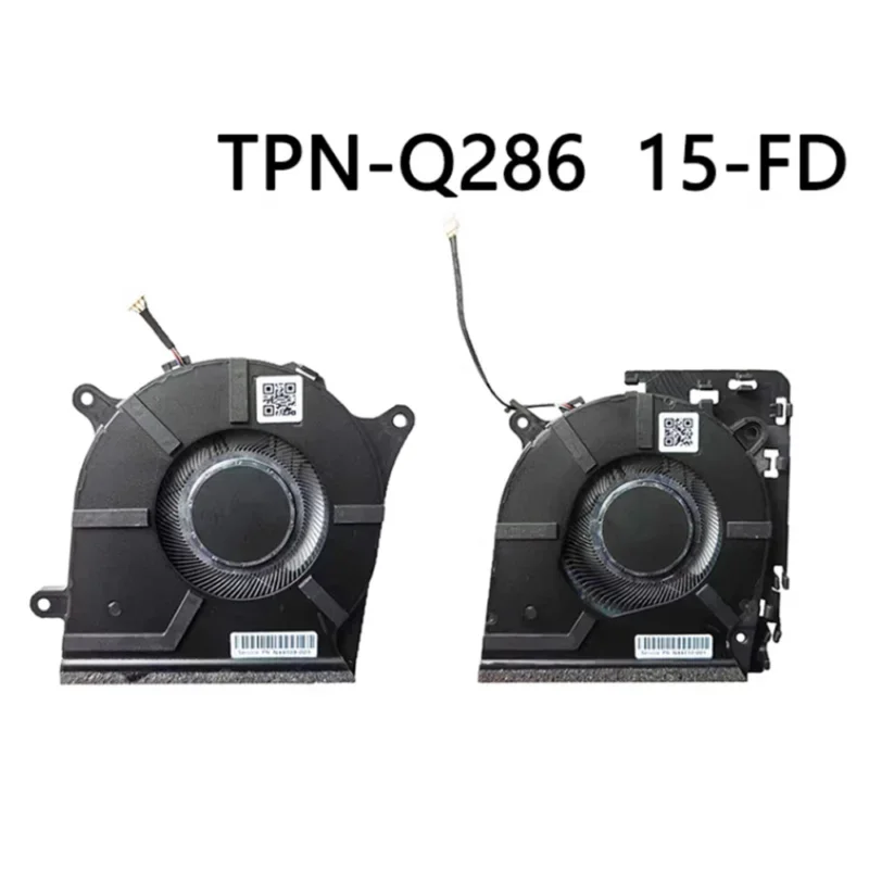 FOR HP TPN-Q286 15-FD N44110－001 N44109-001 Laptop CPU/GPU Cooling Fan New