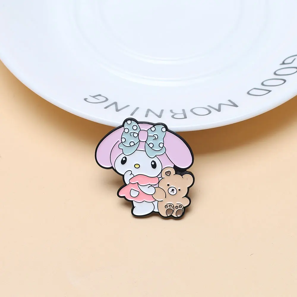 5 pz Anime Kitty Smalto Spille Simpatico Gatto Spille Per Le Donne Spille Da Bavero Distintivo sullo Zaino Accessori Costume Gioelleria Raffinata E Alla Moda Regali