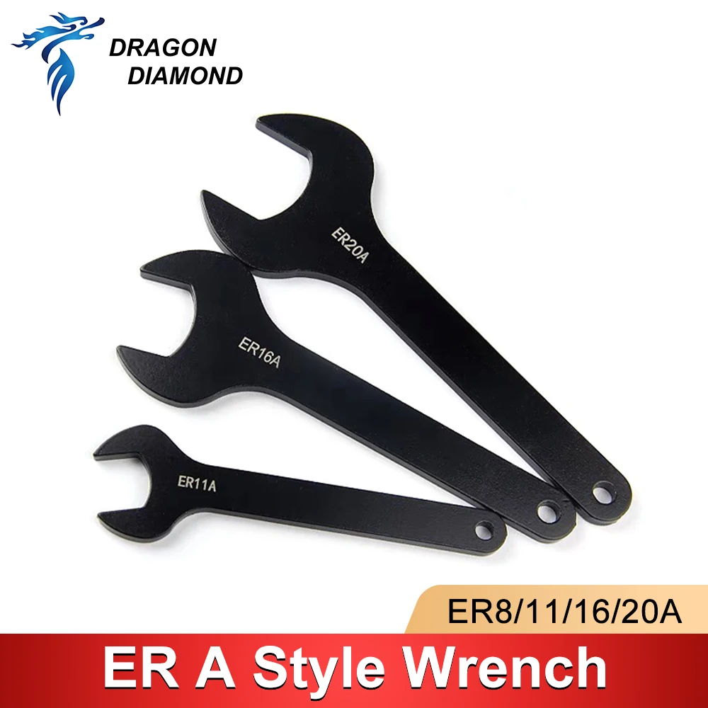 ER Collet Chuck Spanner Wrench ER8A ER11A ER16A ER20A A Type for ER Nut Series CNC Milling Machine ER-wrench