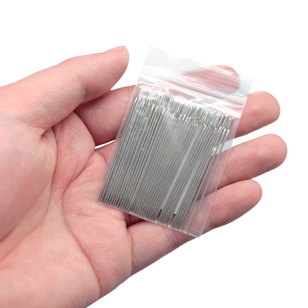 50 PCS/Lot Stainless Steel Household Large Eye Hand Sewing Needles Embroidery Pins For DIY Sewing Crafts Sewing Accessories