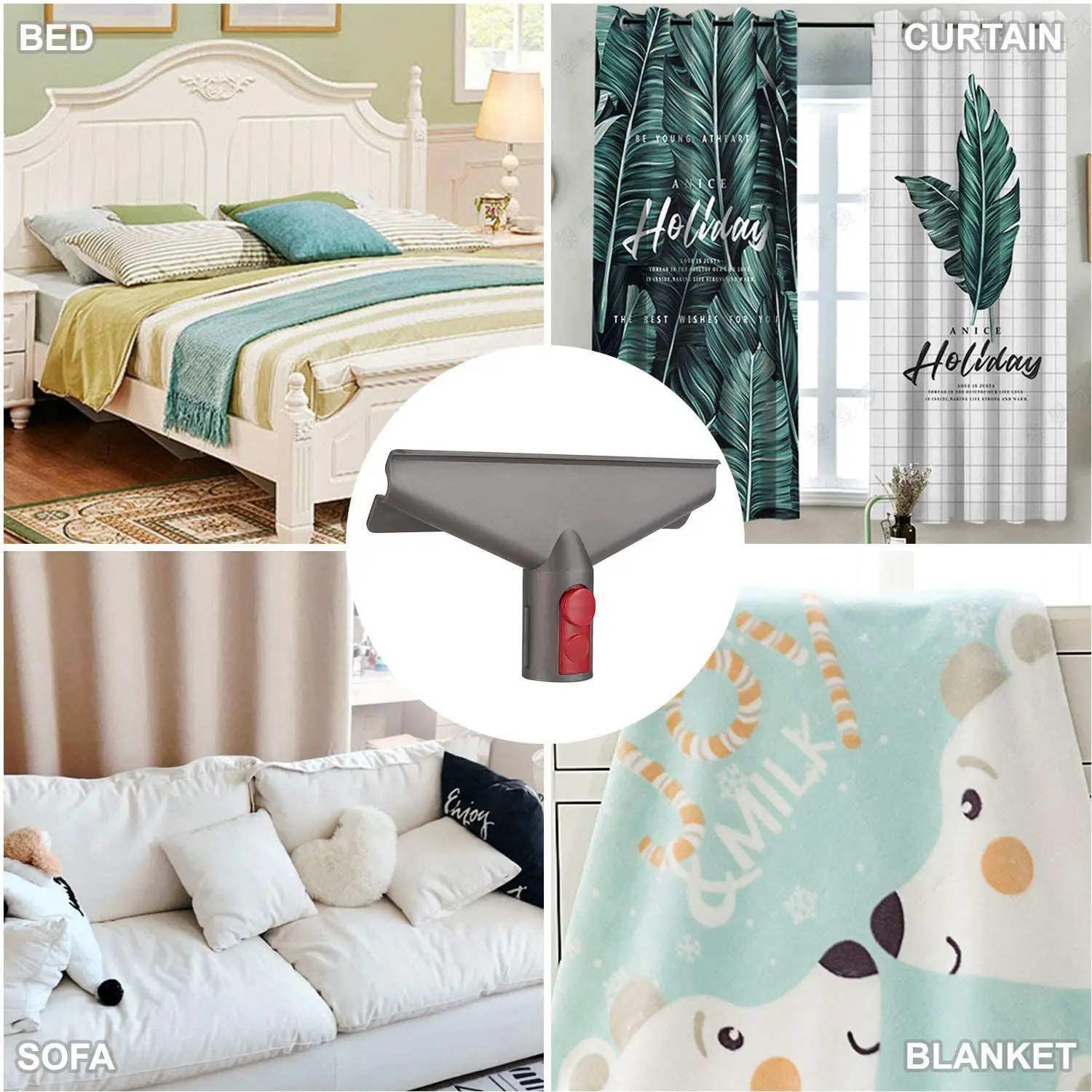 EQAZ-4 Stuks Borstel Accessoires voor Dyson V15 V11 V10 V8 V7 Stofzuiger Vervanging Attachment Accessoires voor Dyson Stofzuigers B