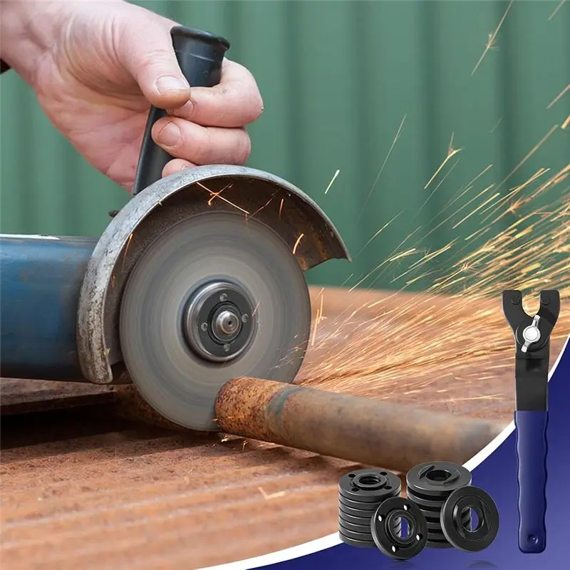 [HOT!A34R】 25PCS Angle Nut Angle Grinder Wrench Kit 5/8 Inch -11 Flange Metal Lock Nut Wrench Compatible With /