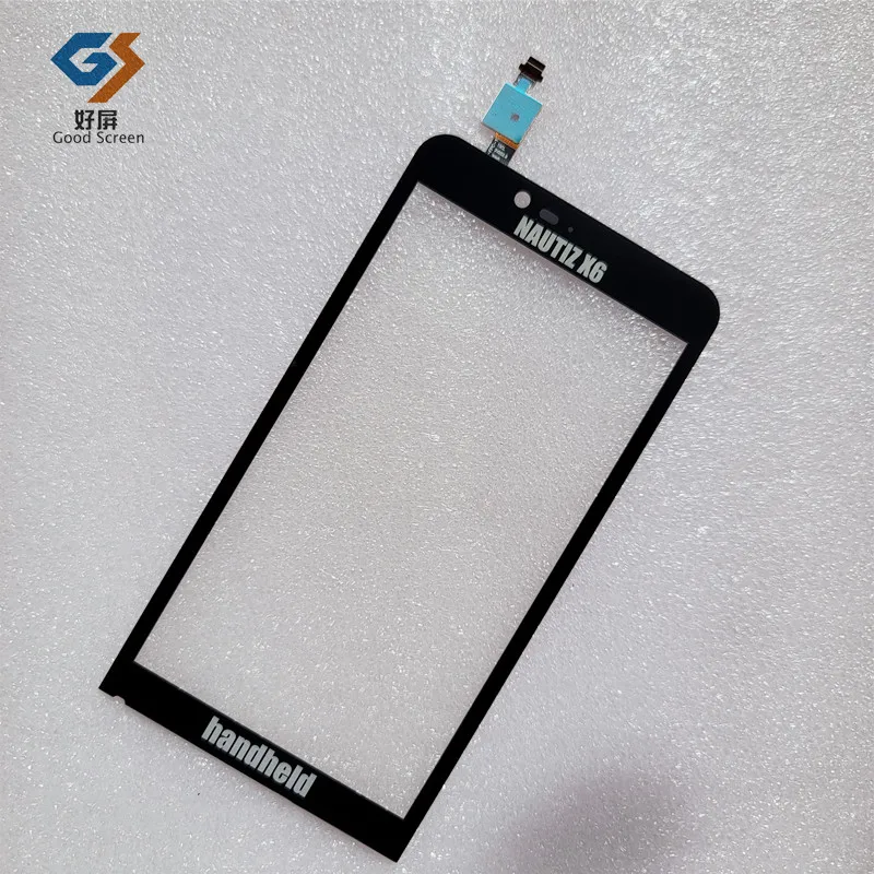 

New 6Inch For Handheld Nautiz X6 Capacitive touch screen digitizer sensor external glass panel ZHT39M06001-FPC-1