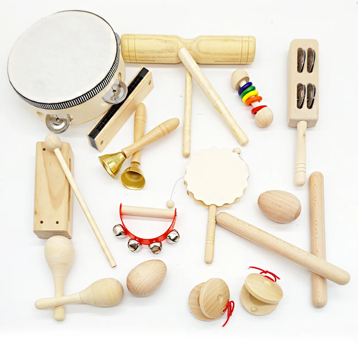 Wooden Music Set Percussion Kids Musical Instruments Unique Play Toddler Musical Instruments for Kids Musical To