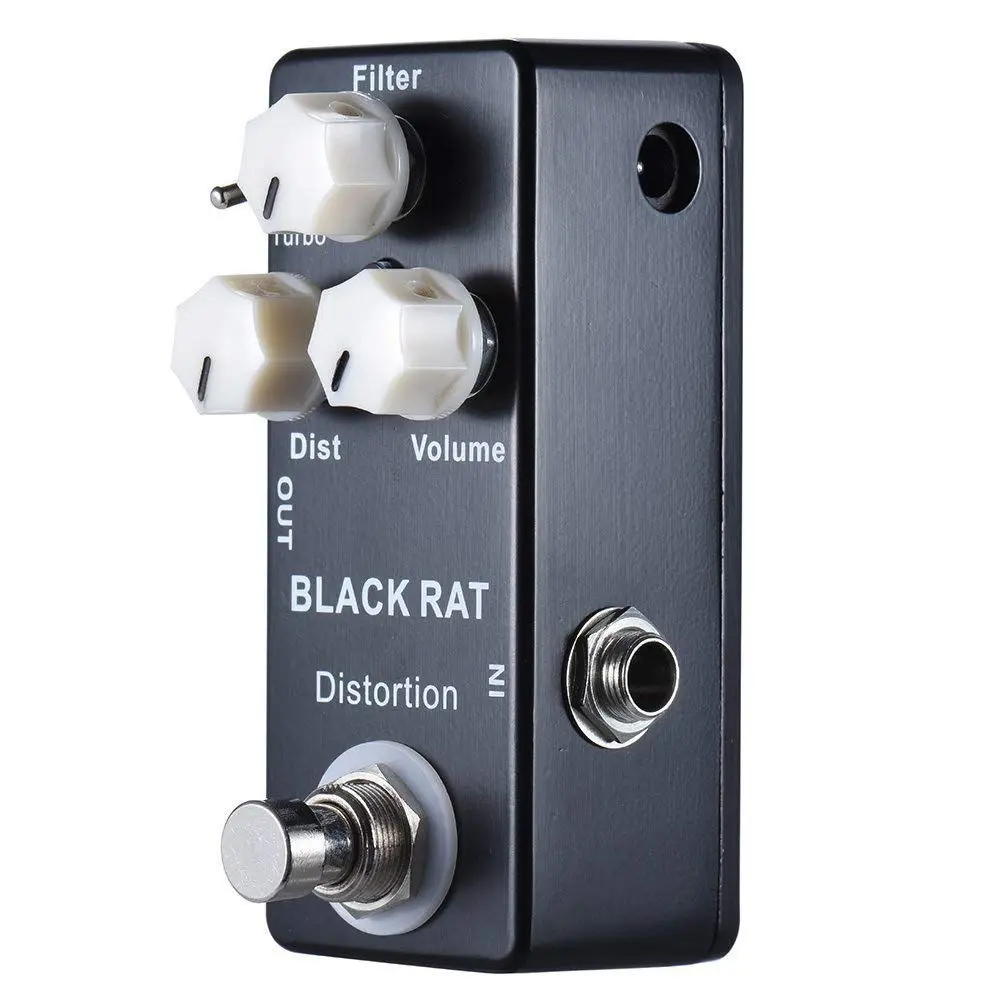 Mosky Black RAT Distortion Mini Guitar Effect Pedal