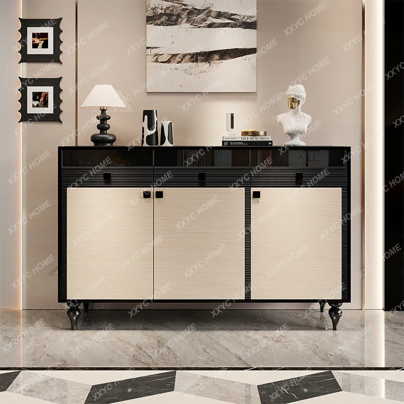 Paint light luxury porch modern simple dining side  living room home shoe cabinet locker decorative