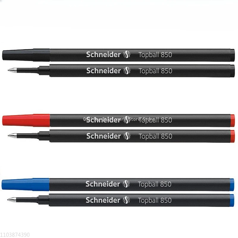 5/10 Pcs Schneider 850 Gel Pen Black Blue 0.5mm Refill Luxury Roller Ball Pen Refill School Stationery Accessories Write Smooth