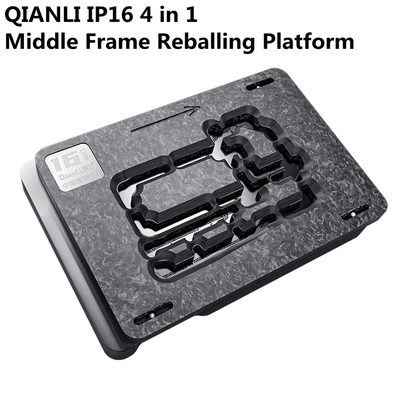 QIANLI 4 in 1 Middle Frame Reballing Platform for IP 16 16Plus 16Pro 16ProMax High Precision Motherboard Planting Tin Station