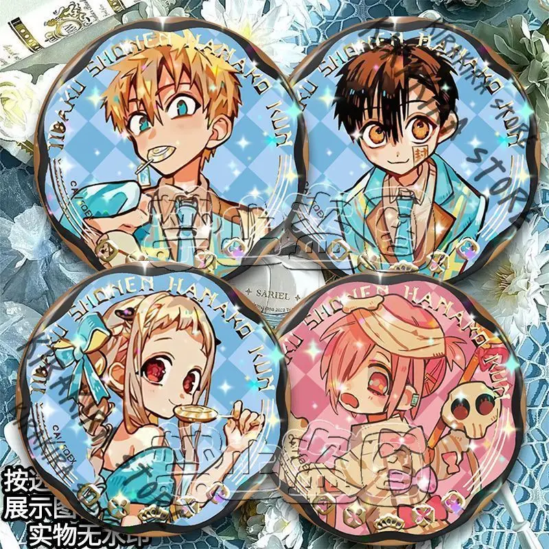 Medalla de hojalata Mitsuba, broche de Cosplay de Hanako-kun Yugi Amane Yashiro Nene, insignias con emblema, accesorios de decoración para bolsos