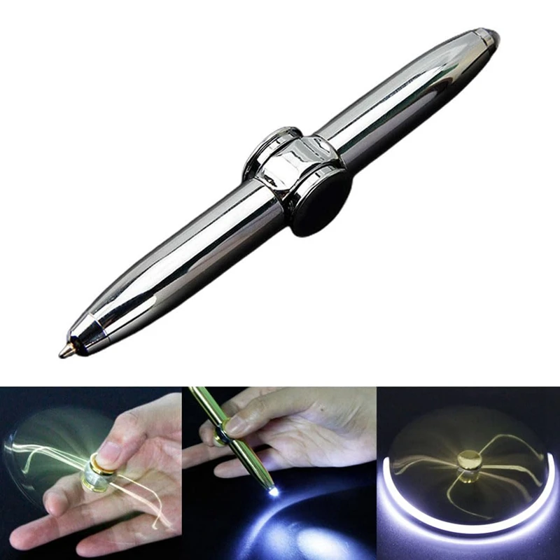 Spinning Pen, Pen With LED Light, Writing Tool,Illuminated Tip Pen, Ballpoint Pen For Lighting For Writing In The Dark