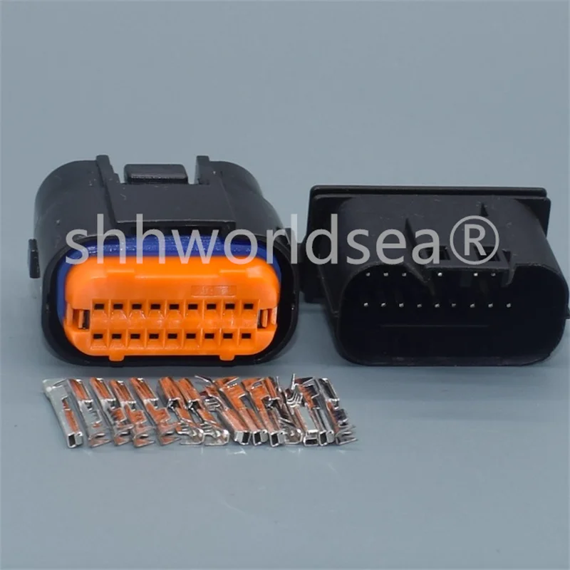 Shhworldsea  18 Pin ECU Standard Pinheader Male Female MX23A18SF1/MX23A18NF1 For Automotive Ignition Harness Connector plug