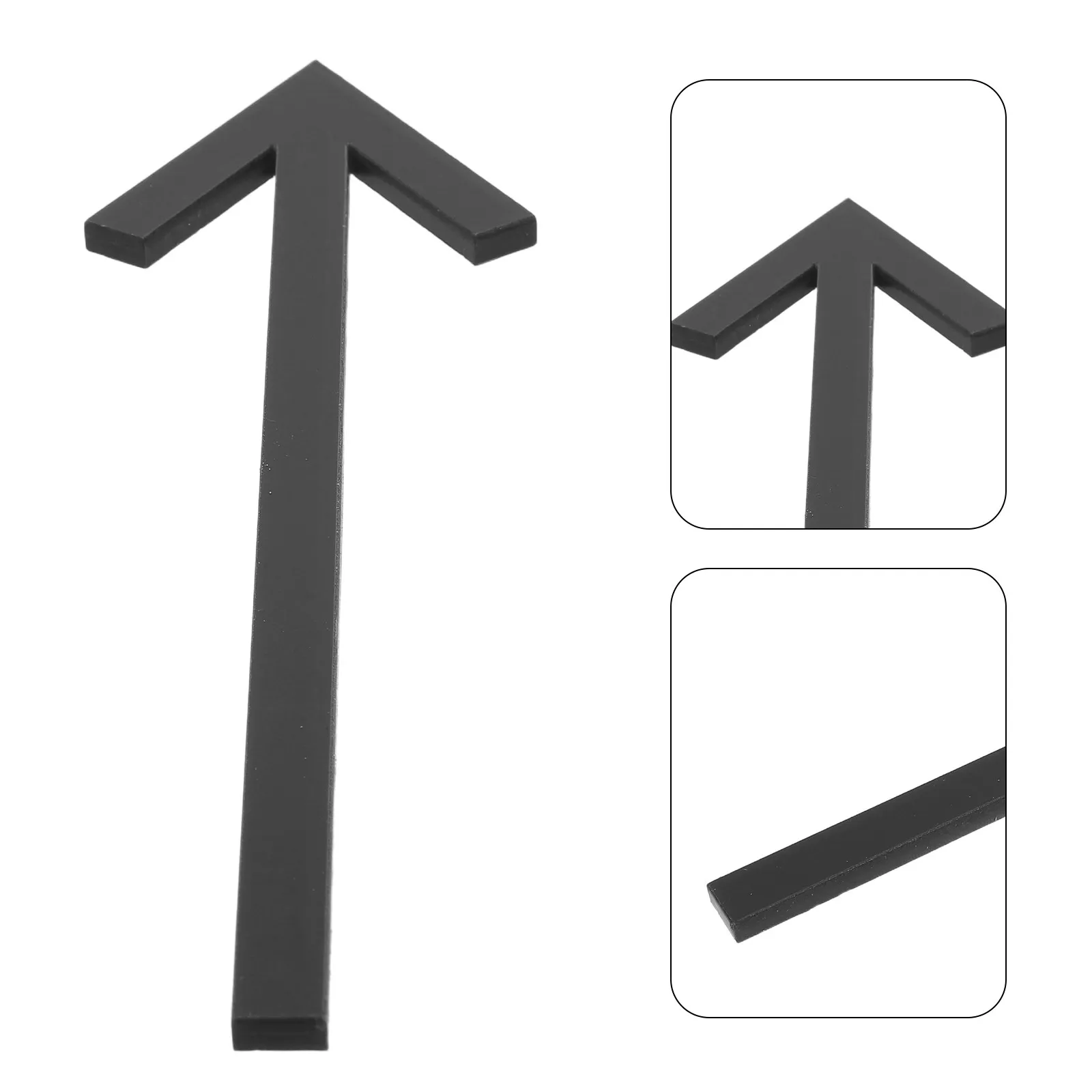 Acrylic Self Adhesive Arrow Directional Sign 8 Inch Clear Outdoor Yard Mailbox Front Door Wayfinding Wedding Event Street Marker