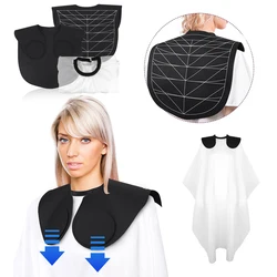 Silicone Hair Cutting Guide Collar Waterproof Cutting Cape with Guidelines Salon Hairdressing Hair Cutting Pad for Hair Stylist
