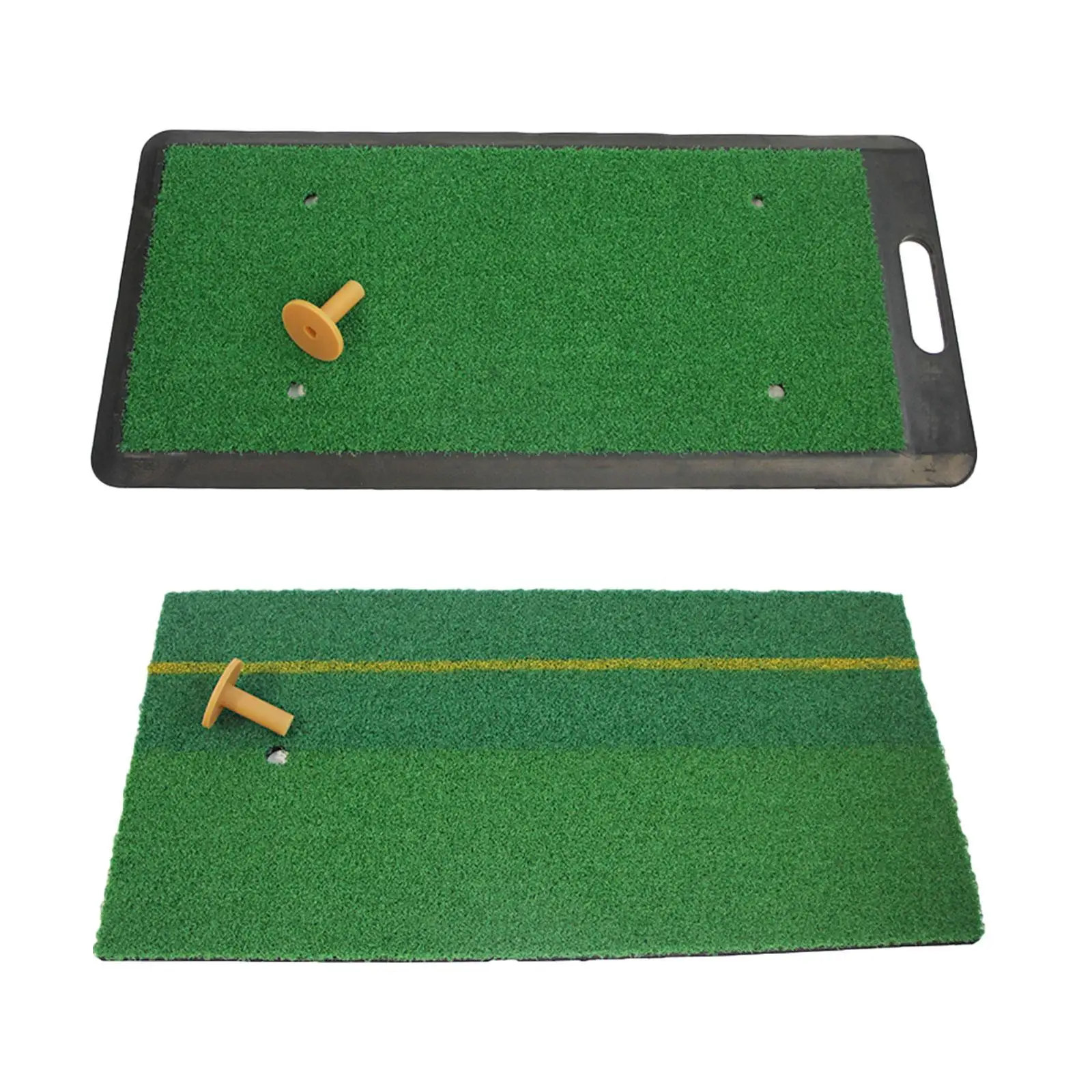 Golf Hitting Mat Realistic Grass Nonslip Bottom Golf Mat Golf Practice Mat for