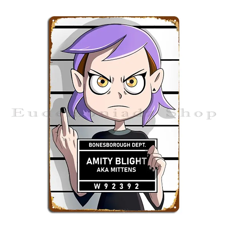 Amity Blight and39 S Mugshot Metal Plaque Poster Bar Cave Bar Cave Club Club Bar Customized Tin Sign Poster