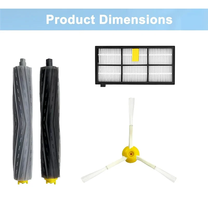 M04K روبوت فراغ الجانب الرئيسي فرشاة مرشحات قطع الغيار ل اي روبوت رومبا 850 860 861 866 870 880 890 900 960 980 981 985 روبوت Va