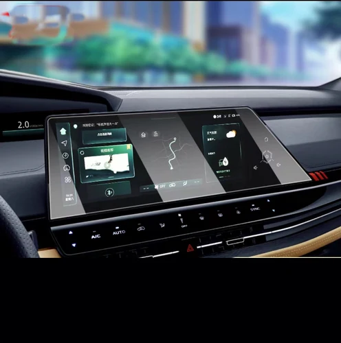 Imagen 2 del producto Protector de pantalla de vidrio templado para salpicadero de coche, pantalla LCD de 2021 y 12,3 pulgadas, navegación gps, para Changan UNI-K