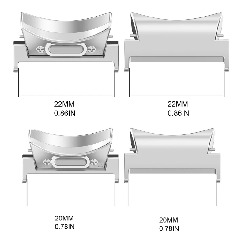 1 cặp dây đeo đồng hồ kết nối dây đeo cho đồng hồ 6/6 5/5 22mm/20mm