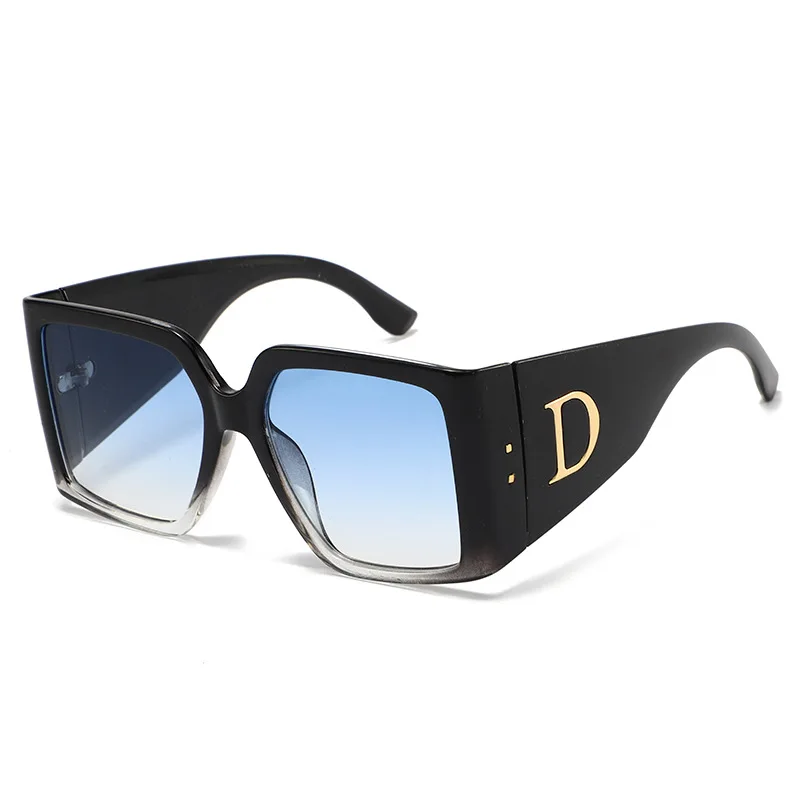 Gafas de Sol de Moda Extra Grandes para Mujer, Lentes de Sol de Lujo Vintage, Gafas de Sol con Protección UV400