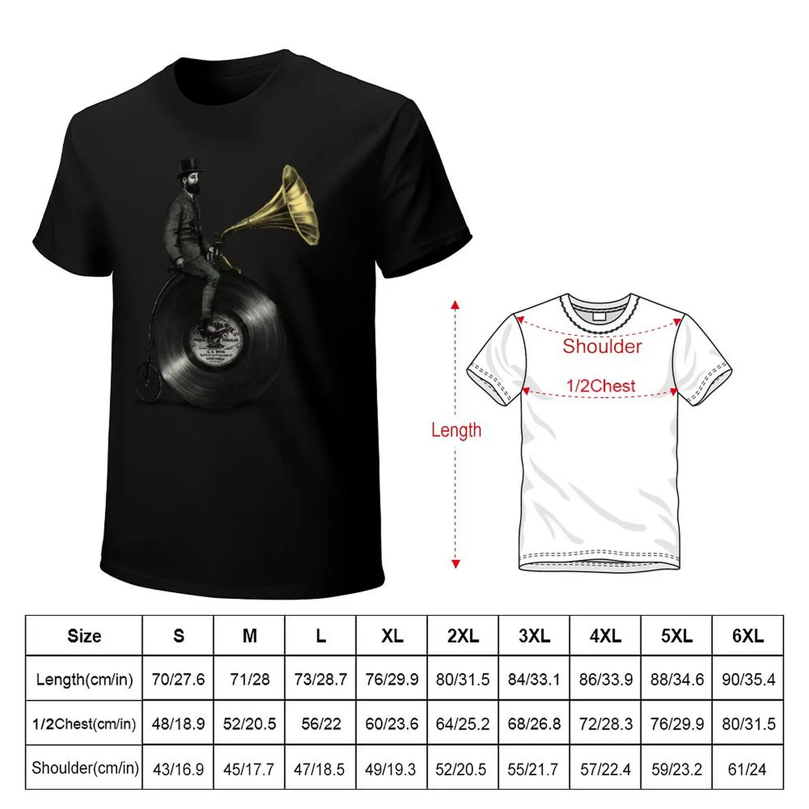 Music Man (color option) T-Shirt Casual Graphic Print Tee