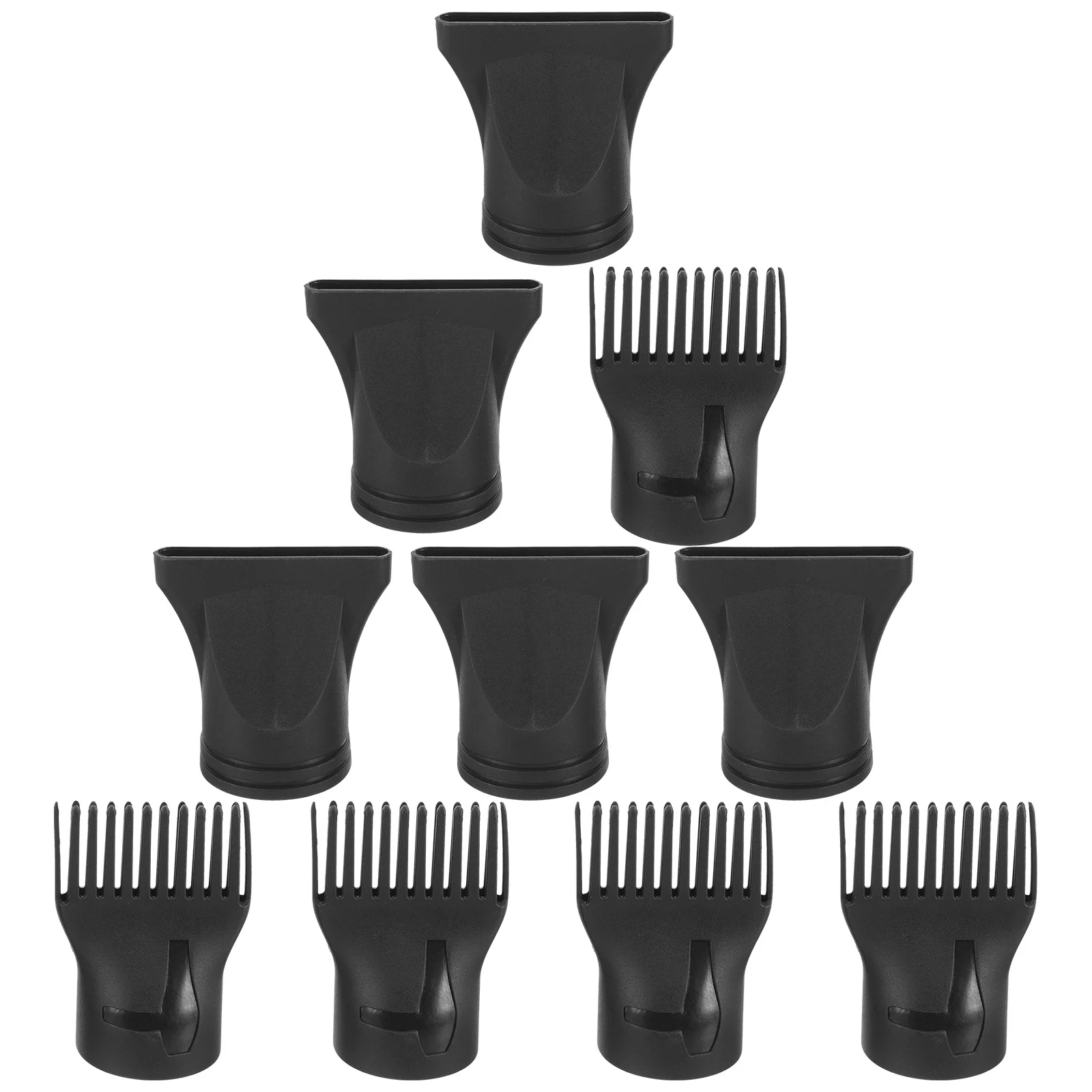 10 قطعة فوهات مجفف الشعر أمشاط استبدال تصميم الصالون الضيق دائم خفيفة الوزن مجفف للنفخ مشط مرفق فرشاة مجفف الشعر #4