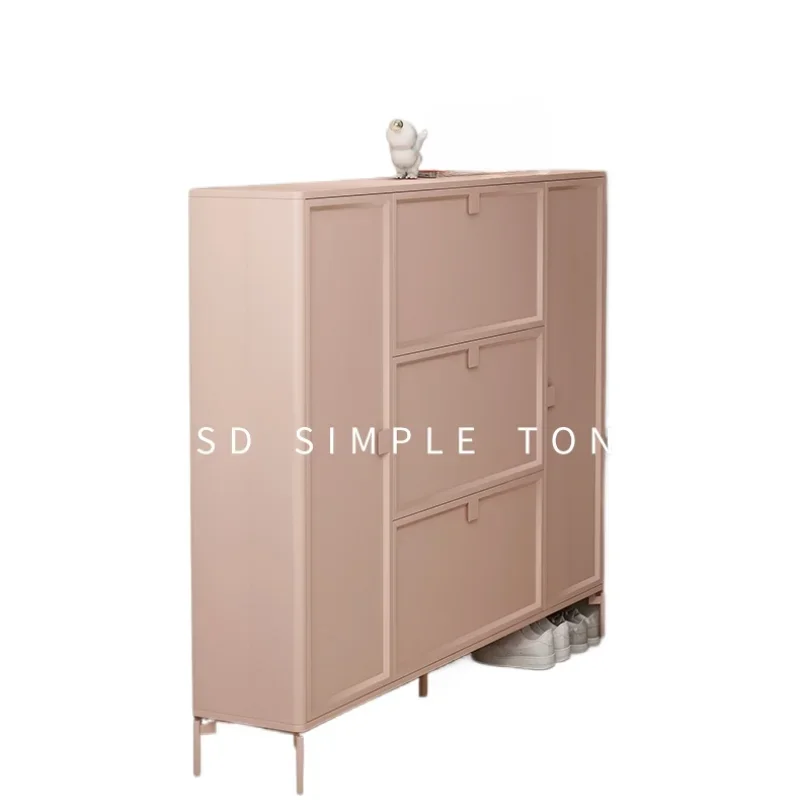 

Yjq Ultra-Thin Tilting Shoe Cabinet Home Doorway Large Capacity Entrance Simple Modern Storage Shoe Rack