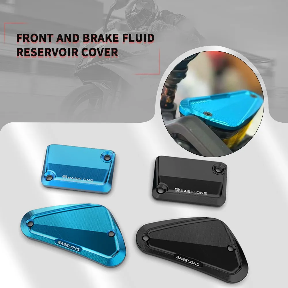 

2025 Motorcycle FOR CFMOTO CF MOTO 450MT 450 MT Ibex 450 2024-2026 Front & Rear Brake Clutch Fluid Reservoir Cover Cap Protector