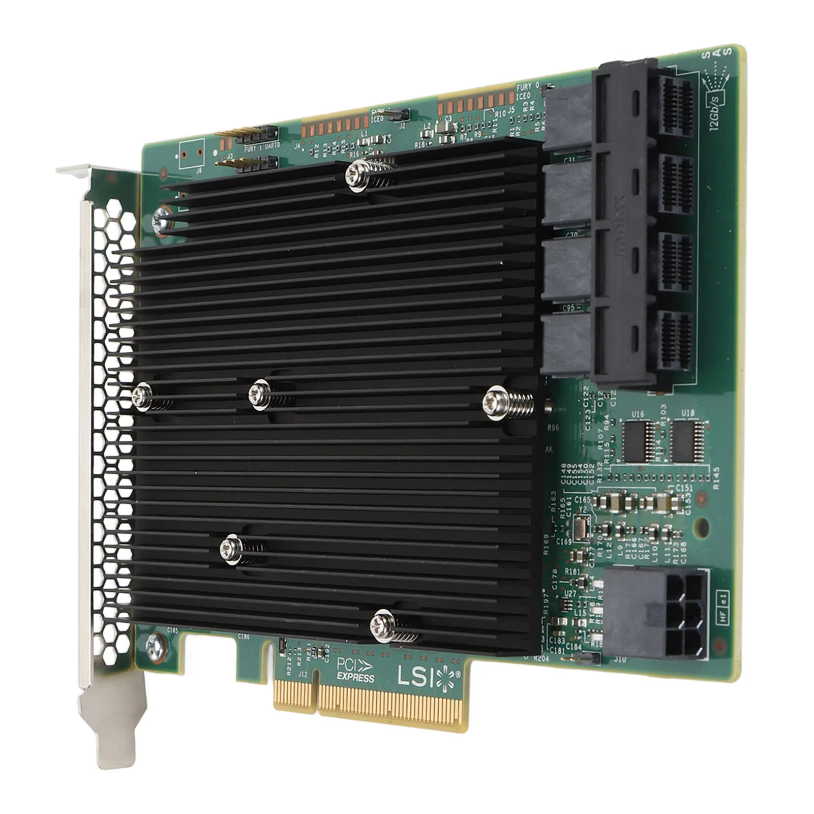 بطاقة LSI SAS 9300 16I HBA PCB متينة 12 جيجابت في الثانية 16 منفذ SATA SAS بطاقة تحكم HBA لنظام التشغيل Windows لـ Linux لـ VMware لـ FreeBSD