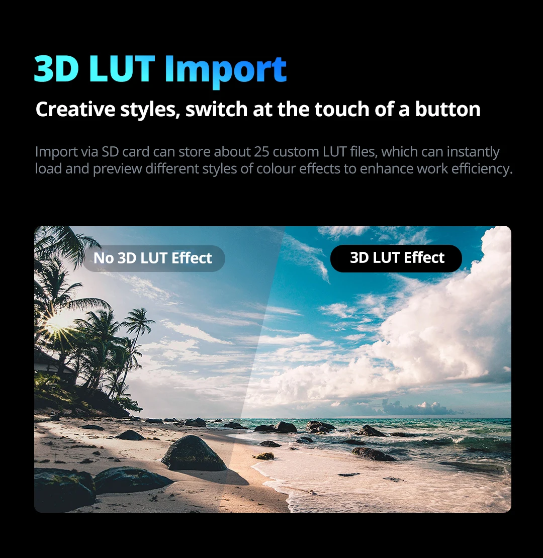 Godox GM6S Pro 5.5 Inch 10W 4K Ultra Bright Camera Monitor DSLR 3D LUT Touch Screen IPS FHD 1920x1080 Video 4K HDM1 Field Monito