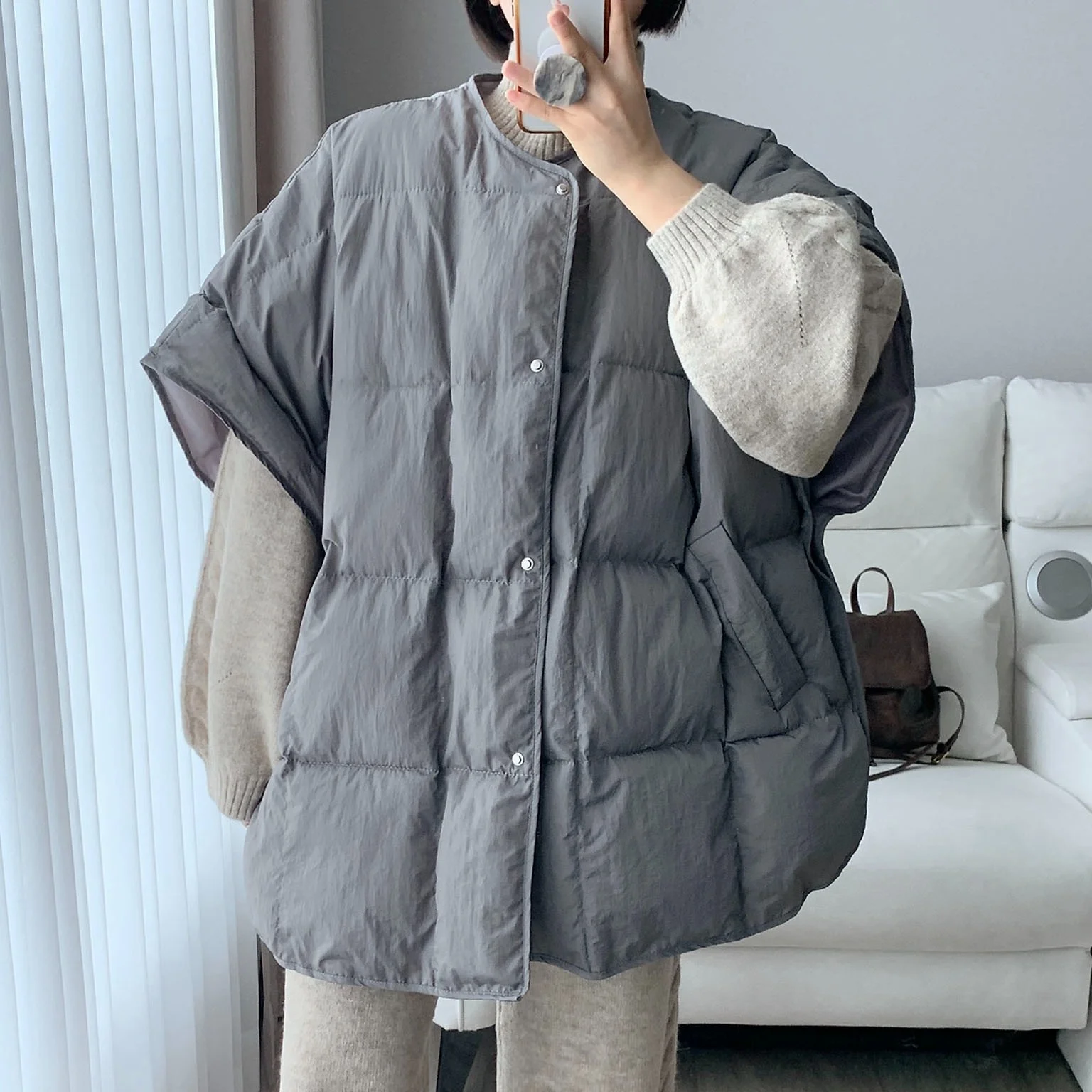 Chaleco holgado Svel para mujer Jaet coreano Sle Faionable diseño Retro invierno nueva llegada Top de algodón artículo que combina con todo