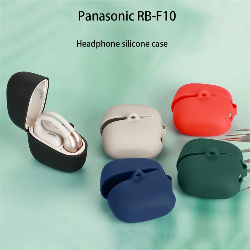 

for Panasonic RB-F10 Full Cover Solid Color Earphone Case Shockproof Silicone Headphone Cover for Panasonic RB-F10
