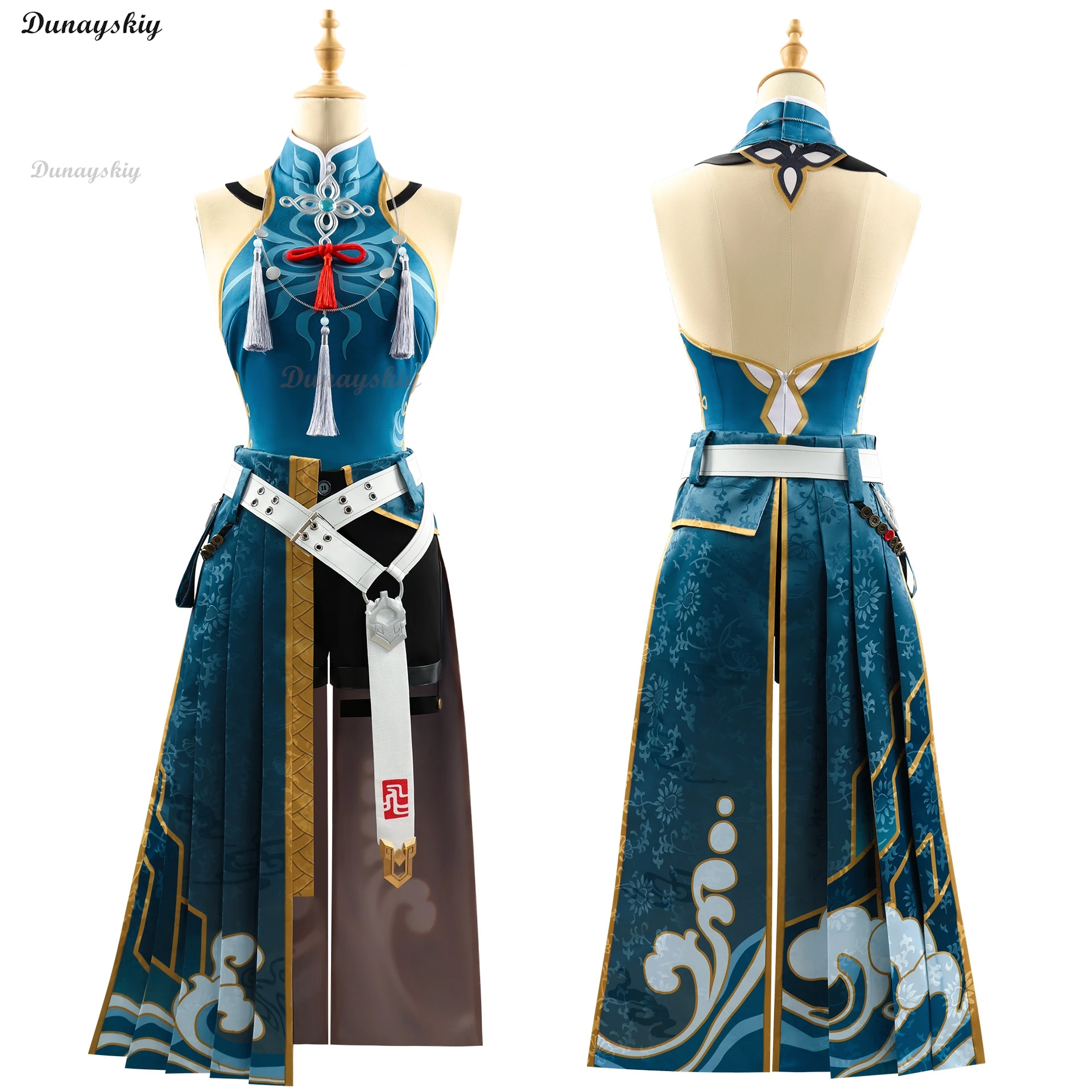 Honkai Star Rail Feixiao Costume Cosplay Parrucca Orecchie Orecchino Xianzhou Yaoqing Il Grande Generale Fei Xiao Cosplay Uniforme Halloween