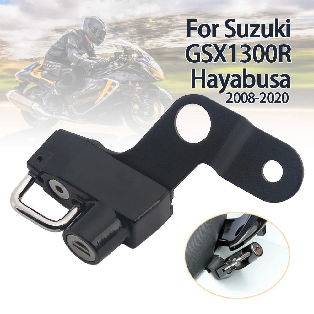 Motorcycle Helmet Lock Kit Helmets Security Anti-Theft Lock Rust-Proof Aluminum Alloy For Suzuki GSX1300R Hayabusa Accessories