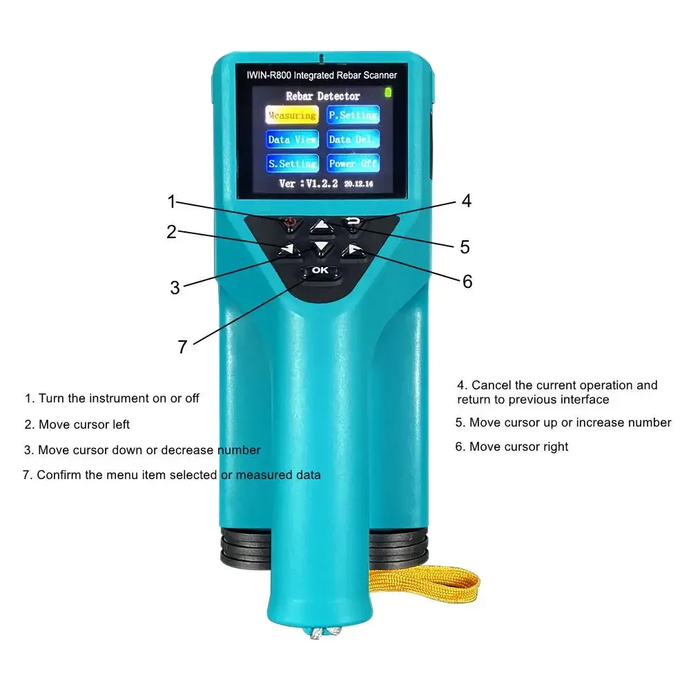 Factory Price Portable High Precision R800 Integrated Rebar X Ray Detector Concrete Reinforcement Scanner Rebar Finder