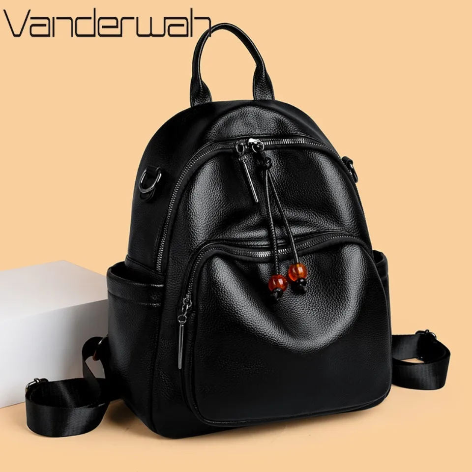 

Top Quality PU Leather Backpack for Women Designer Back Pack Travel Bag Large Capacity Luxury Shoulder Bags School Bag Backpacks
