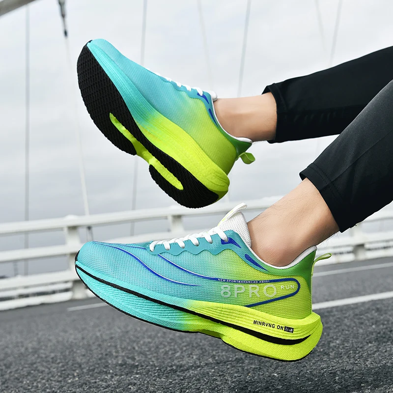 

Autumn Hot Selling Low Cut Trendy Mens Womens Sports Shoes Anti Slip Elastic Shock-absorbing Running Shoes Breatha Walking Shoes