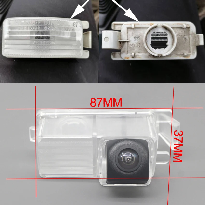 HD CCD Car Rear View Reverse Parking Camera For Nissan GT-R Cube Pulsar Leaf 350Z 370Z Fairlady Z Night Vision Waterproof