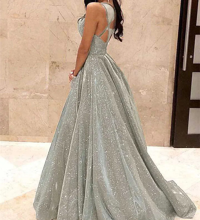 Abito lungo da donna con scollo a V estivo con cinturino sexy Abito lungo elegante senza maniche con scollo all'americana da sera con corsetto Abiti maxi da festa Abiti femminili