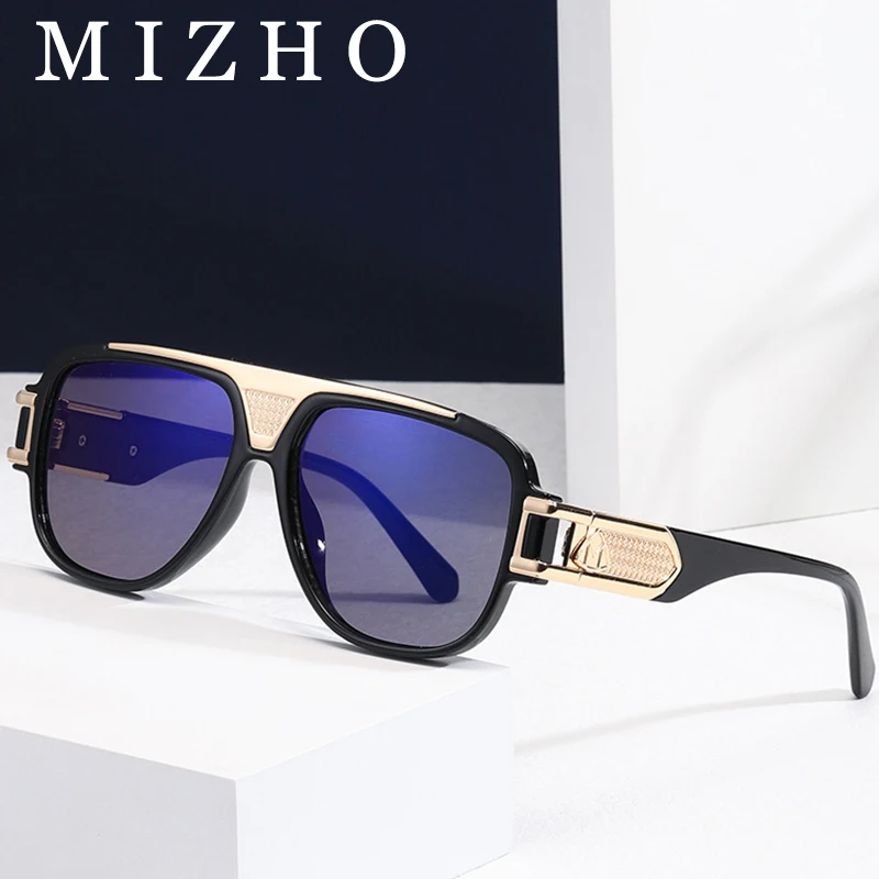 

MIZHO New Fashion Cool Pilot Style Clear Sunglasses Women Vintage Big Cobain Retro Brand Design Sun Glasses Men