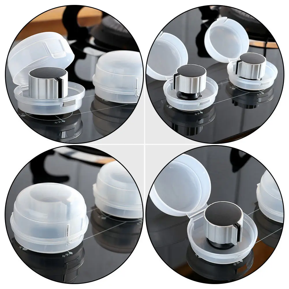 

10Pcs Gas Cooker Safety Guard Universal Stove Knob Cover Childproof Kitchen Safety Lock Kitchen Gas Case