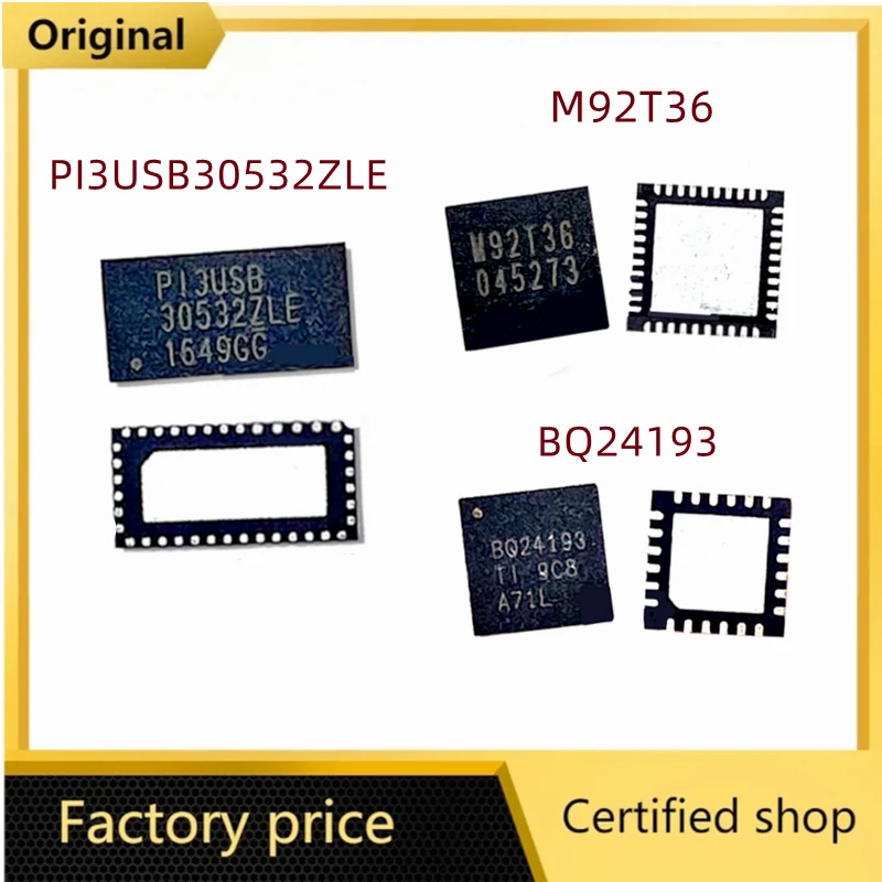 Original M92T36 PI3USB30532ZLE P13USB BQ24193 M92T17 M92T55 For Nintendo Switch Console Display HDMI-Compa tible IC Chipset