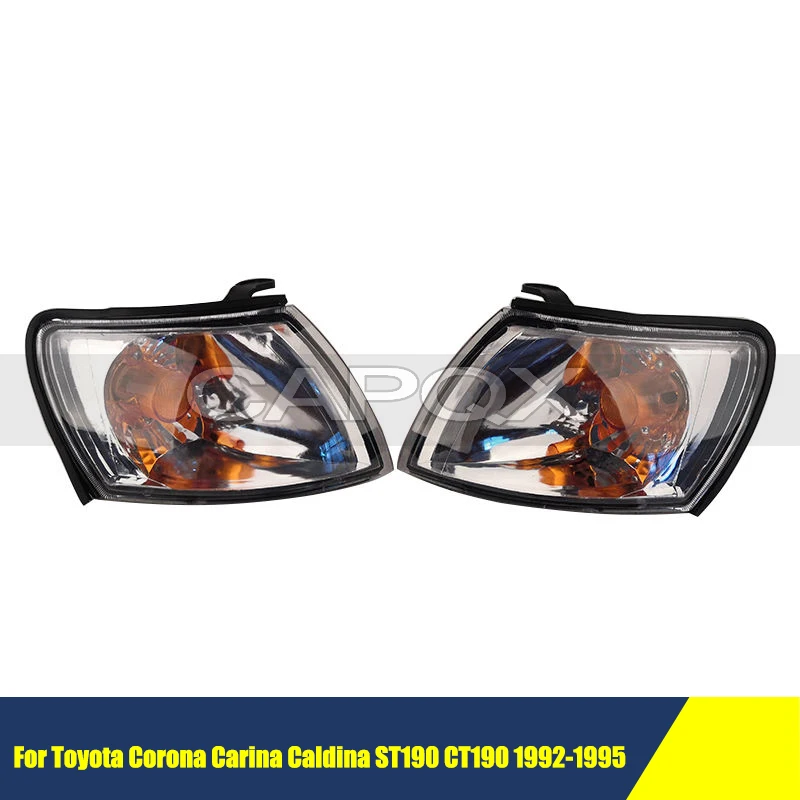 

Пара боковых габаритных фонарей/указателей поворота для Toyota Corona Carina Caldina ST190 CT190 1992-1995, сигнальная лампа-маркер фары
