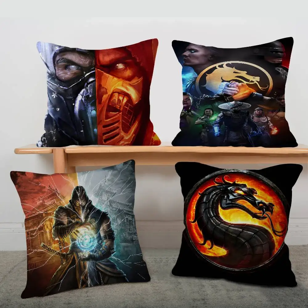 M-Mortal Kombat Pillow Cover for Bedroom Room and Living Room Sofa Decorative Cushion Cover