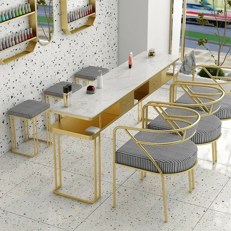 

Машинка для ногтей Розовый стол Белые ящики Салон маникюра Предложение Стул Технологический стол Станция украшения стен для ногтей Meda Beauty Tables