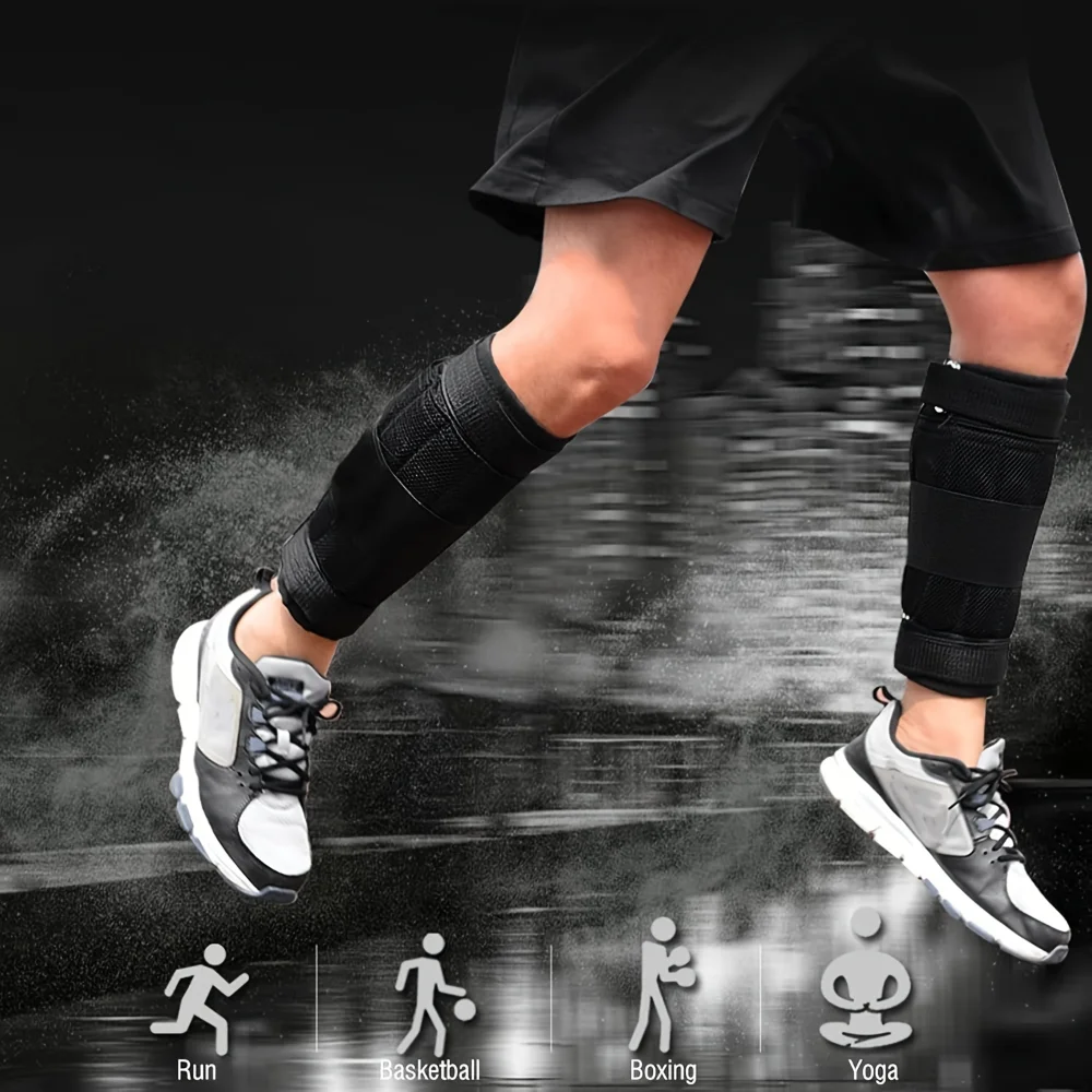 2Pcs 16KG Loading Ankle Weighted Adjustable Exercise Weight Leggings Wraps Leg Strength Training For Fitness Workout Running New