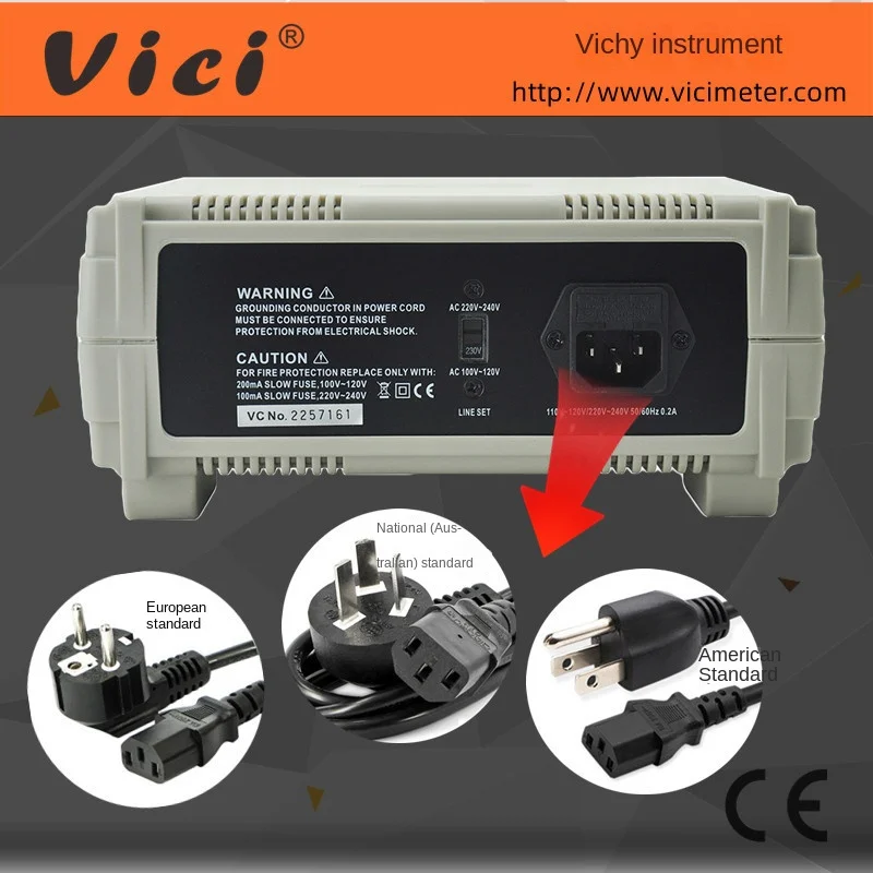 HIgh precison Digital Multimeter Bench Top 4 1/2 True RMS DCV/ACV/DCA/ACA  precision desktop multimeter Vici VC8045