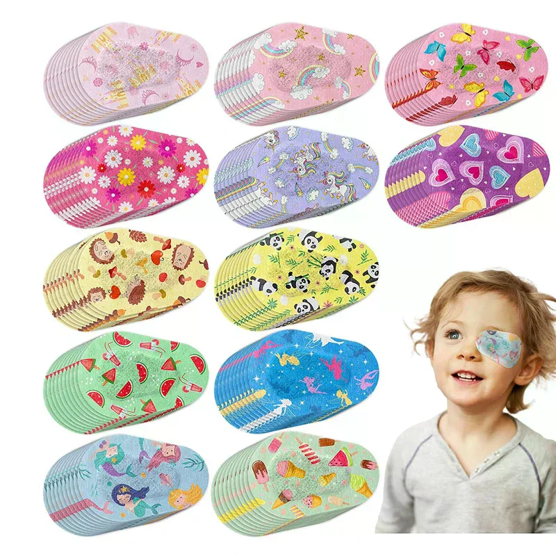 5PCS Protect Eyesight For Kids Girls Boys Vision Care Hot New Amblyopia Eye Patch Adhesive Eye Patches Medical Sterile Eye Pad